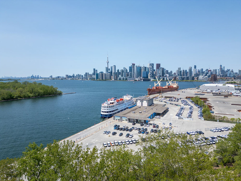 Photo of the cruise ship terminal