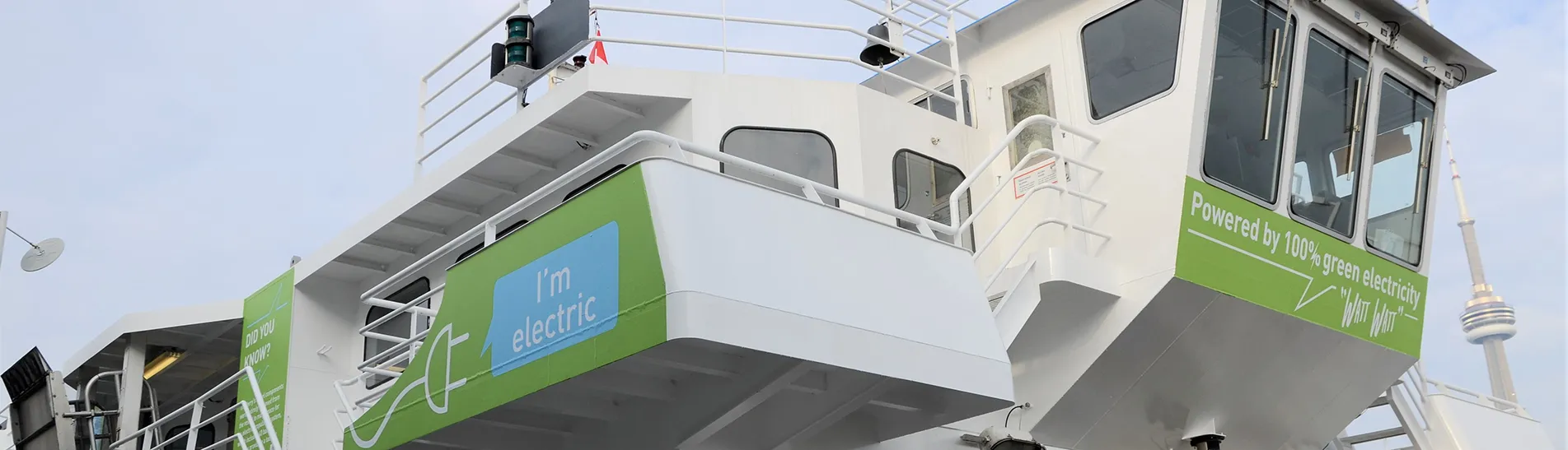 Photo of the electric ferry